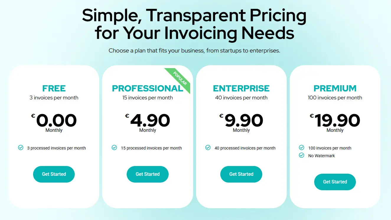 Invoice-QR.com (Perel Web Studio Product) - Screenshot 5